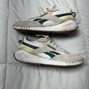 Reebok Women’s retro Green and Gold Sneakers